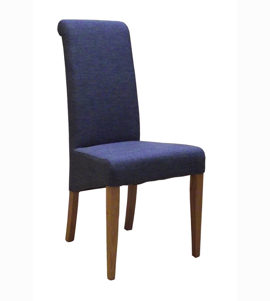 High Garden Fabric Chair Blue Cumbria Oak
