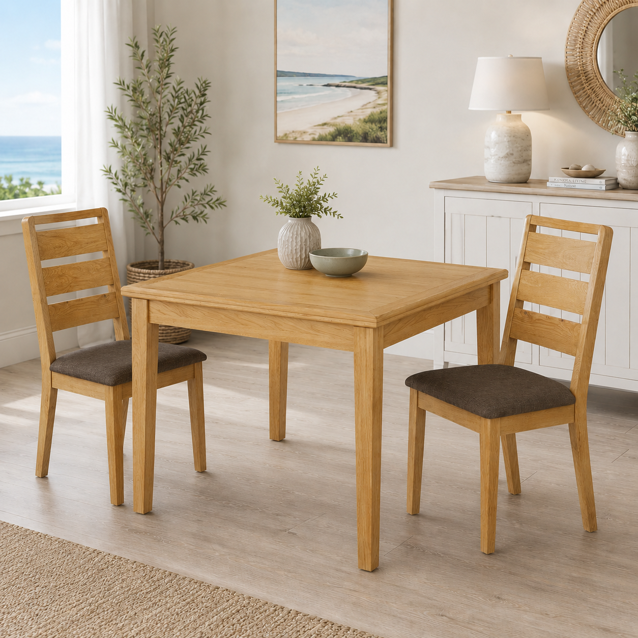 Eskdale Table ladder back chairs