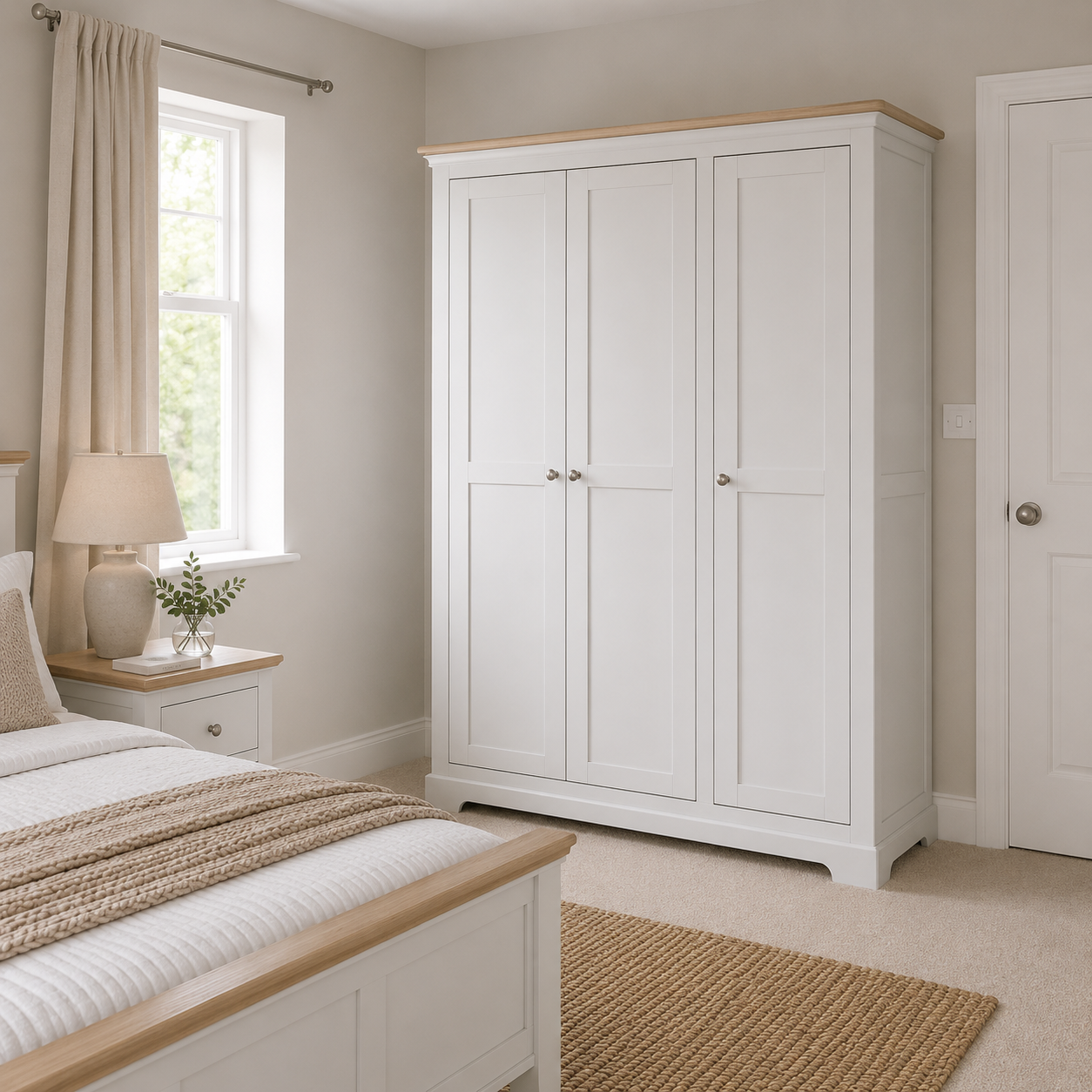 Tindale Painted Triple Wardrobe
