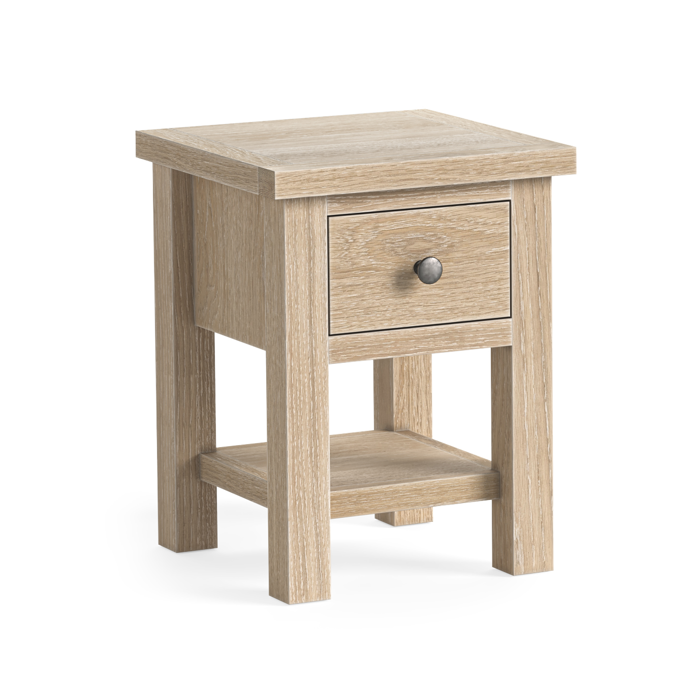 Derwent Oak Lamp Table with Drawer