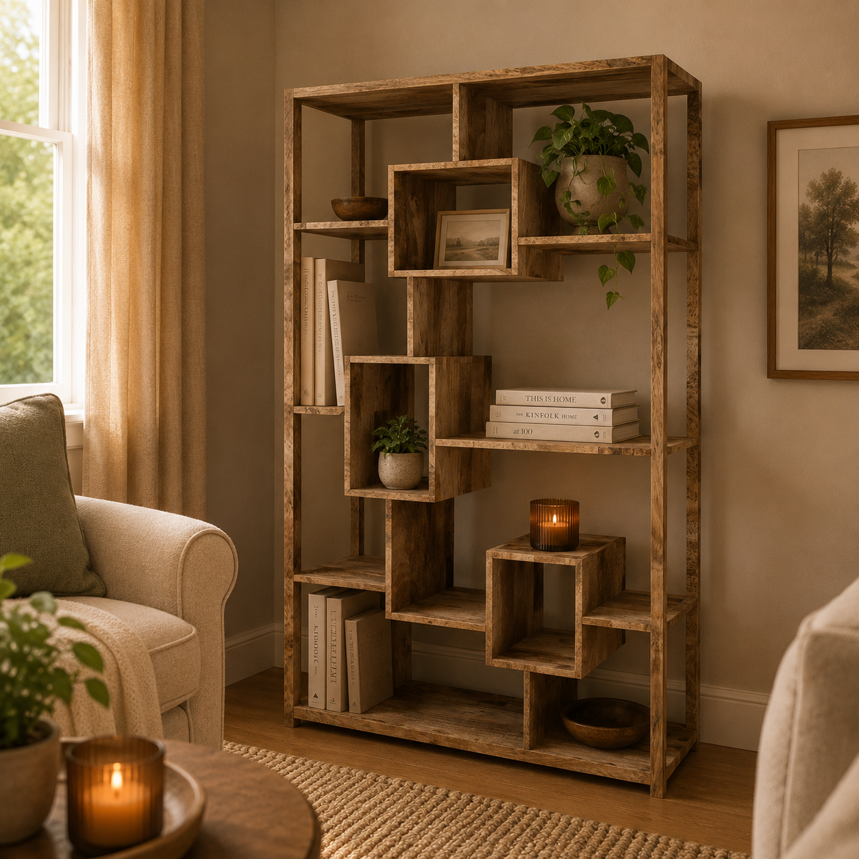 Foxfield Geometric Bookcase