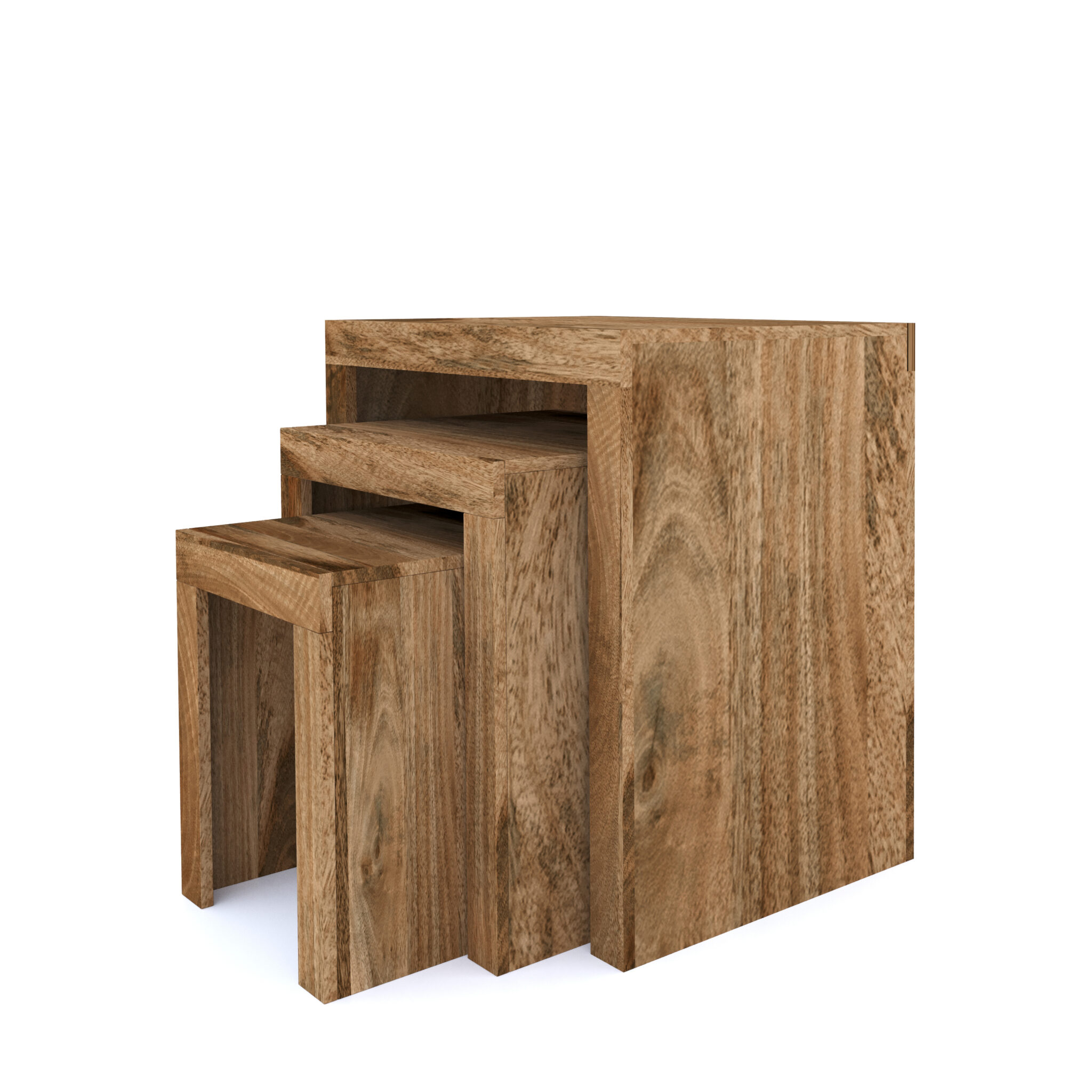 Fox Collection Table Foxfield nest of tables - Cumbria Oak