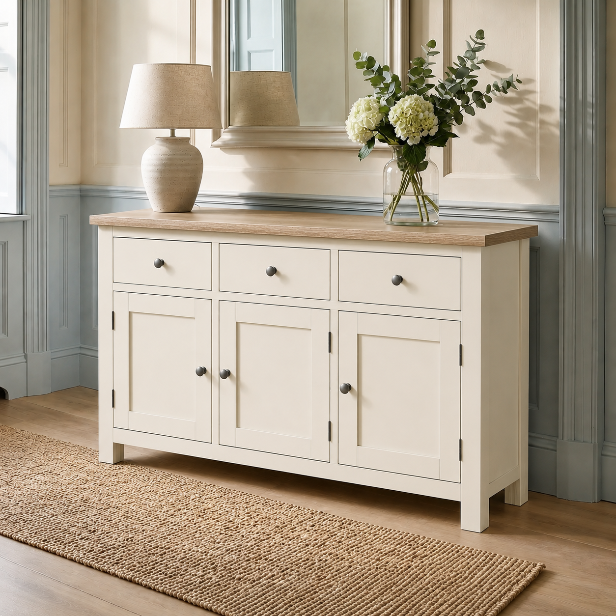 Derwent Painted Three Door Sideboard