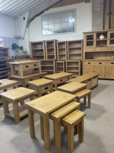 Oak living room furniture at Cumbria Oak Furniture Centre