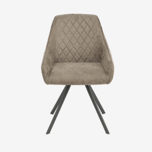 bailey swivel chair in grey